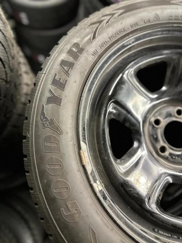 FOUR USED 18 INCH OEM MOPAR POLICE WHEELS 5X115 WITH 225 60 R18 GOODYEAR ASSURANCE in Tires & Rims in Toronto (GTA) - Image 2