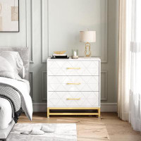 Mercer41 3 Drawer Dresser For Bedroom, Modern Wood Dressers Chest Of Drawers With Storage