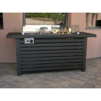 Ebern Designs Sink Outdoor Aluminum Propane Fire Pit Table