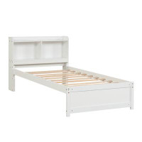 Red Barrel Studio Bed With Trundle,Bookcase
