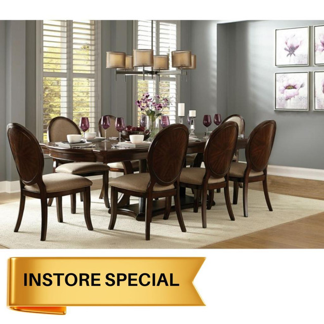 Luxury Extendable Dining Set Sale !! Financing Available !! in Dining Tables & Sets in Mississauga / Peel Region