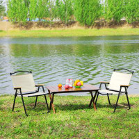 Red Barrel Studio 3-Piece Folding Outdoor Table And Two Chairs