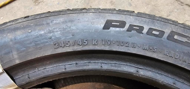 245/45/19 1 pneu été continental runflat bonne état 190$ installer in Tires & Rims in Greater Montréal - Image 2