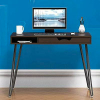 George Oliver George Oliver Home Office Computer Hairpin Leg Desk With Drawer