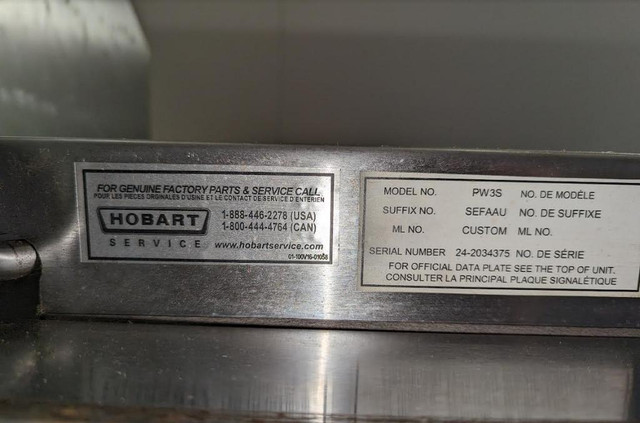 Hobart Triple Wide Bakery Proofer PW3S in Industrial Kitchen Supplies in Toronto (GTA) - Image 2