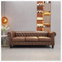 Astoria Grand Chesterfield SOFA with Tufted,3-Seat Sofa