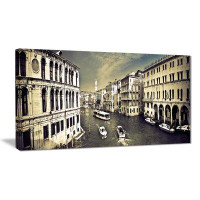 East Urban Home 'Venice Cityscape' Photographic Print on Canvas