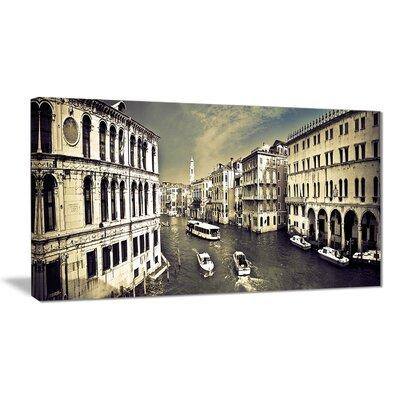 East Urban Home 'Venice Cityscape' Photographic Print on Canvas in Arts & Collectibles