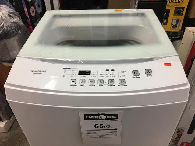 National 3.0 cuft. (10kg) Apartment Size Washing Machine. Brand New in Box. Super Sale $599.00 No Tax in Washers & Dryers in City of Toronto - Image 2