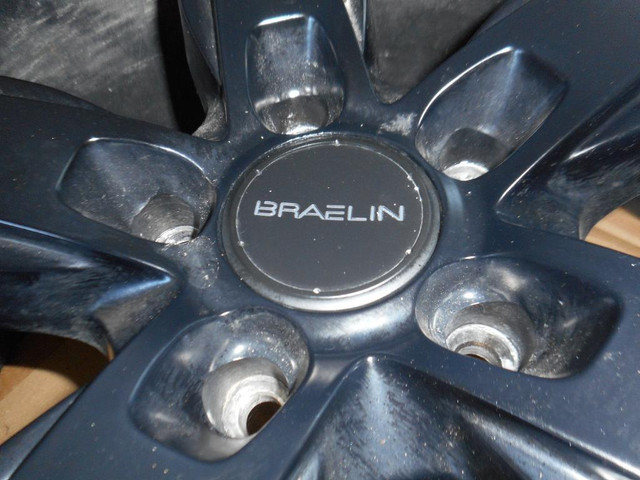 4-BRAELIN 22 INCH RIMS MOUNTED ON P265/40R22 PIRELLI SCORPION in Tires & Rims