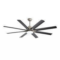 Latitude Run® Nafni 66 Ceiling Fan with Smart Remote Control 6 Speed Reversible Noiseless DC Motor