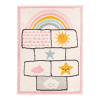 Unique Loom Whimsy Kids Hopscotch Rug