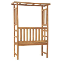 Wildon Home® Patio Bench With Pergola 45.3" Solid Teak Wood