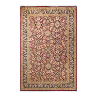 The Twillery Co. One-of-a-Kind Hayner Hand-Knotted 6'1" x 9'3" Wool Area Rug in Red
