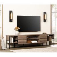 George Oliver George Oliver Mid-Century Modern TV Stand For Tvs Up To 85/90/100 Inch Flat Screen Wood TV Console Media C