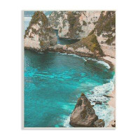 Stupell Industries Clear Water Beach Cove Rocky Coast Ph By Daphne Polselli 909