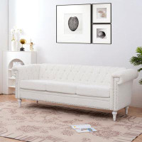 ROOM FULL Square Arm Removable Cushion 3 Seater Sofa