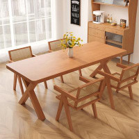 Fit and Touch 4 - Person Rectangular Solid wood Dining Table Set