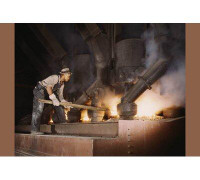 Buyenlarge 'African American working in a Smelting Plant' Graphic Art