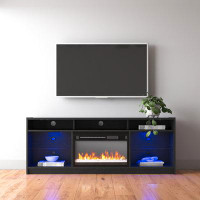 Wade Logan Amaryana TV Stand with Electric Fireplace for TVs up to 65"