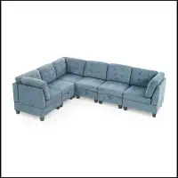 Red Barrel Studio Modular Sectional Sofa Includes Single Chairs