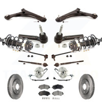 Front Rotors Brake Pad Bearing Suspension Kit (15Pc) For Dodge Grand Caravan Chrysler Town KM-100074