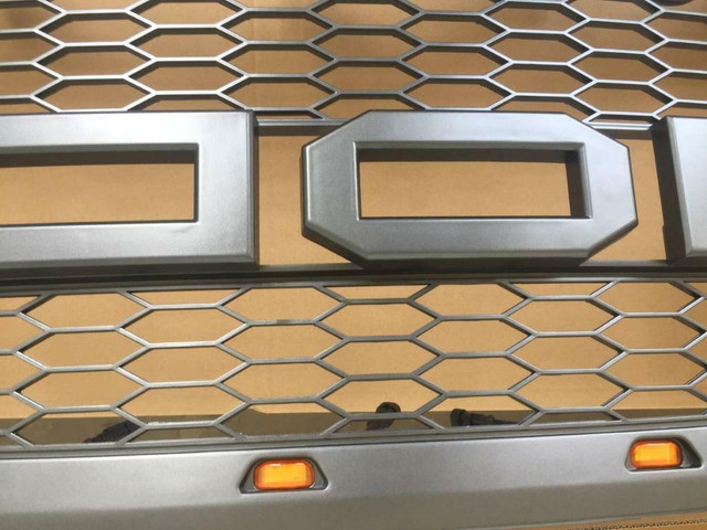 NEW 2018 LED FORD RAPTOR CHARCOAL STYLE GRILL & LED SIDELIGHTS FDD002 in Other Parts & Accessories in Edmonton - Image 3