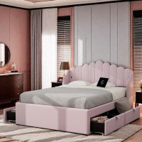 Disney Upholstered Wingback Storage Bed