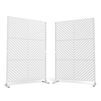 UIXE 6.3 ft. H x 4 ft. Metal Privacy Screen