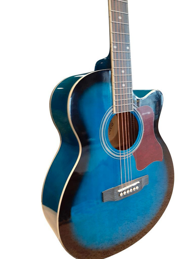 Acoustic Guitar for Beginners Adults Students 40-inch Full-size Blue SPS378PG in Guitars - Image 3