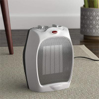 Color of the face home 1500W Ceramic Personal Heater With Adjustable Thermostat, (Silver)