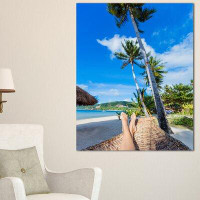 Made in Canada - Design Art Relaxing in Hammock - Wrapped Canvas Photograph Print