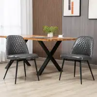 Dining Chair 19.7" x 20.1" x 31.5" Dark Gray