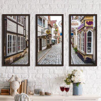Picture Perfect International Bremen - 3 Piece Picture Frame Photograph Print Set on Acrylic
