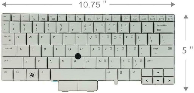 US-Canada Keyboard HP-597841-001 for HP Elitebook 2740p - English - USED - Grade A in Laptop Accessories