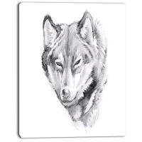 East Urban Home 'Wolf Tattoo Art' Graphic Art Print on Canvas