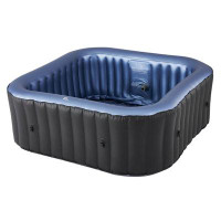MSPA MSpa Tekapo 6 Person Inflatable Squared Hot Tub with Air Jets Massage System