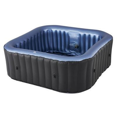 MSPA MSpa Tekapo 6 Person Inflatable Squared Hot Tub with Air Jets Massage System in Hot Tubs & Pools