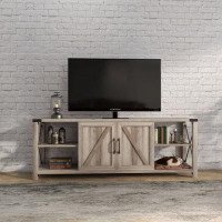 Gracie Oaks Industrial Tv Stand