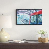 Made in Canada - East Urban Home 'Departing London Subway Train' Photographic Print on Wrapped Canvas