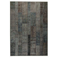World Menagerie Quickep Geometric Handwoven Atmosphere Blue/Green Area Rug