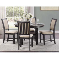 Darby Home Co 5Pc Dining Set Table Base W Built-In Shelf