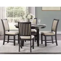 Darby Home Co 5Pc Dining Set Table Base W Built-In Shelf