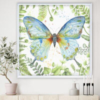 Made in Canada - East Urban Home 'Botanical Butterfly Beauty 1' - Picture Frame Painting on Canvas