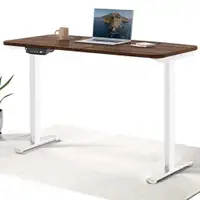 MotionGrey - Electric Motor Ergonomic Height Adjustable Sit to Standing Desk - White Frame (55x24 Top)