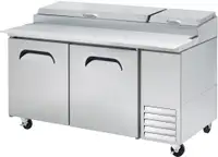 Commercial Double Door 67 Refrigerated Pizza Prep Table-Made In Korea