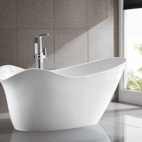 Colmar 69x31 Freestanding Acrylic Slipper Soaking Bathtub - Deep soaking Seamless Joint w Left/Right Drain  BHC in Plumbing, Sinks, Toilets & Showers