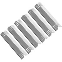 Quickflame Set Of 6 Stainless Steel Heat Plates For Gas Grill Models From Nexgrill, Expert Grill, Kenmore, Sunbeam, Dyna
