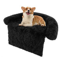 Tucker Murphy Pet™ Tucker Murphy Pet™ Plush Calming Dog Couch Bed with Anti-Slip Bottom Plush Mat for Large Dogs & Cats