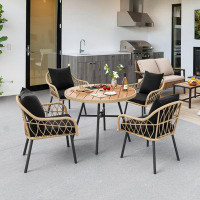Bay Isle Home™ Bay Isle Home™ 5-Piece Outdoor Patio Furniture Dining Set